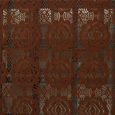 Kuber Industries Circle Design Cotton 4 Seater Center Table Cover - (Brown)-KUBMART2719